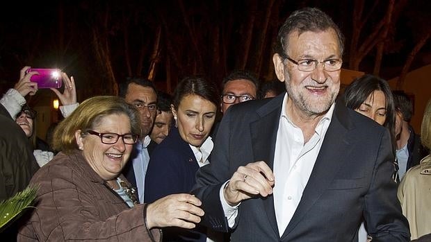 Mariano Rajoy ha estado este domingo en Palos de la Frontera (Huelva)