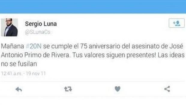 Ciudadanos expedienta a un edil de Soto del Real para aclarar si exaltó en Twitter a Primo de Rivera