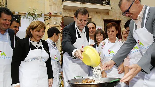 Imagen de Rajoy durante su última visita a Alicante