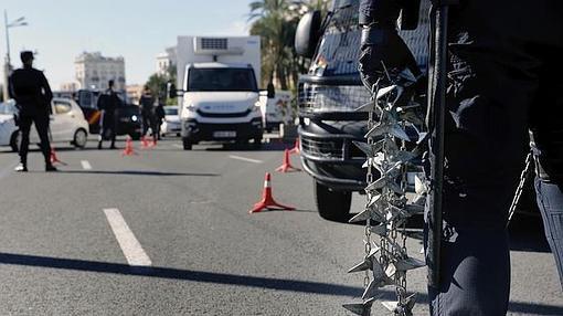 Imagen de un control instalado en la calle J. J. Domine de Valencia