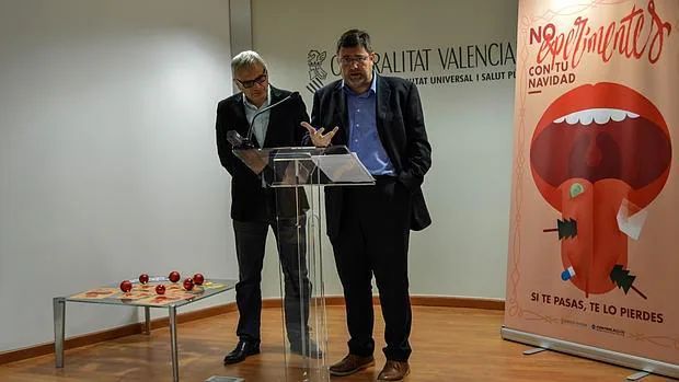 Rafael Sotoca, acompañado durante la presentación por Vicente Pizcueta