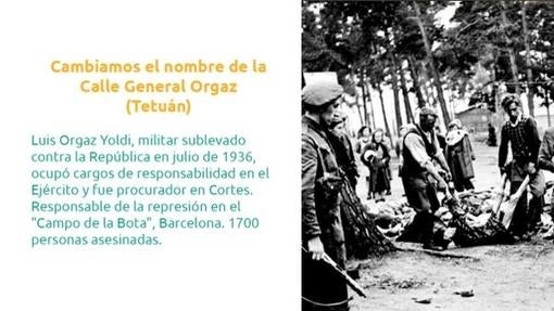 La treintena de calles franquistas que Carmena cambiará en 2016