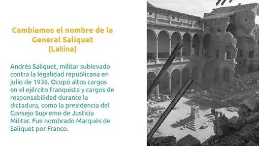 La treintena de calles franquistas que Carmena cambiará en 2016