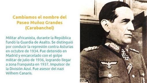 La treintena de calles franquistas que Carmena cambiará en 2016