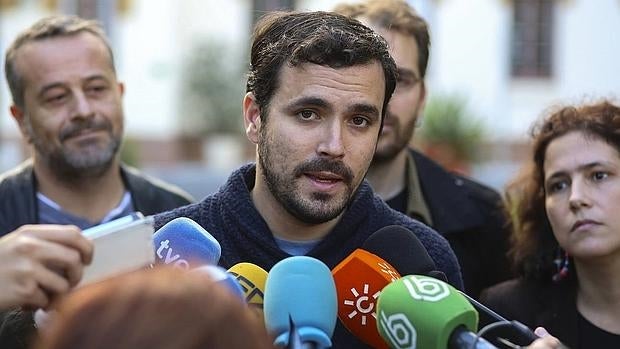 Alberto Garzón, portavoz de IU-Unidad Popular