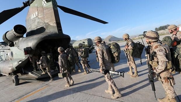 Militares españoles en la ya extinta misión en Afganistán, en una imagen de 2013