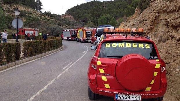 Imagen del dispositivo desplegado por los bomberos de Castellón