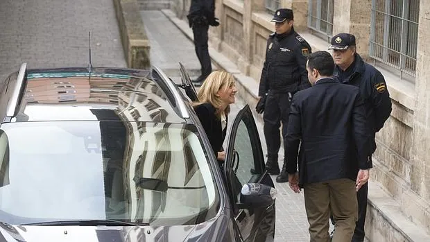 La Infanta llega a los juzgados de Palma para declarar en 2012