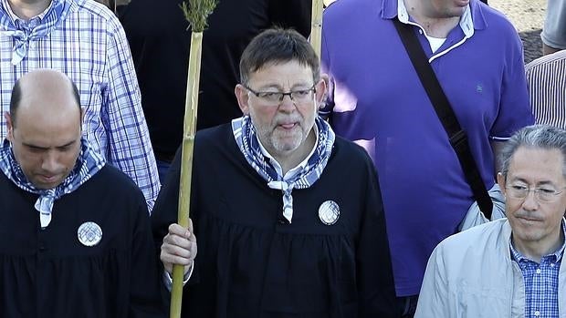 Ximo Puig, durante la romería de Santa Faz en Alicante