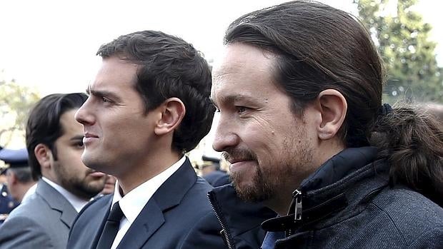 Albert Rivera y Pablo Iglesias, cada vez más incompatibles