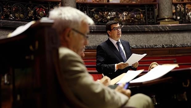 Fernando Giner, durante un pleno del Ayuntamiento