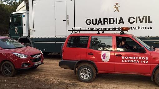 La Guardia Civil y los bomberos de Cuenca, cerca del lugar del siniestro