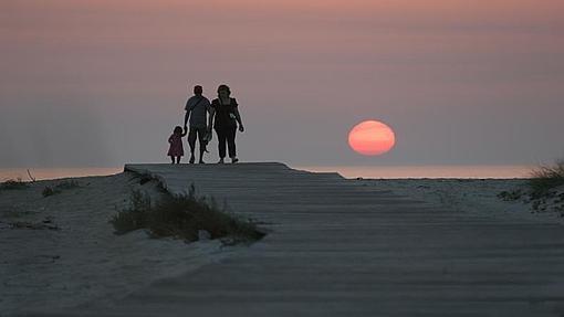 Una playa para disfrutar en familia