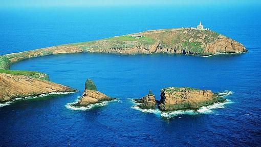 Bella vista aérea de las Islas Columbretes