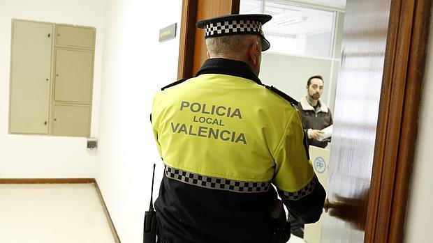 Imagen del registro en el grupo popular del Ayuntamiento de Valencia, ayer