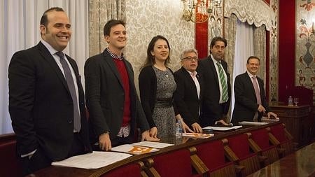 Bancada de C's en el pleno de Alicante