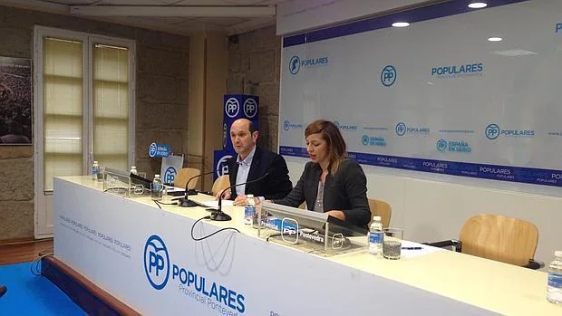 Rafael Louzán, en la rueda de prensa donde ha anunciado su adiós del PP de Pontevedra