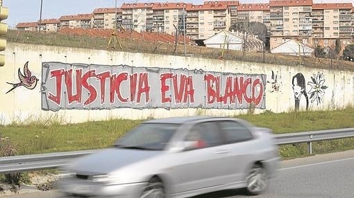 La pintada a la entrada de Algete que clama justicia por Eva Blanco