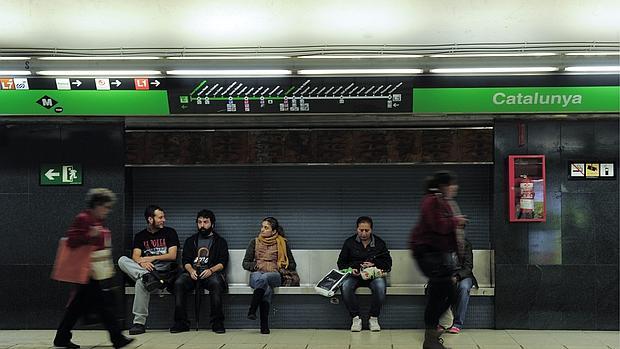 Estación de Cataluña del metro de Barcelona