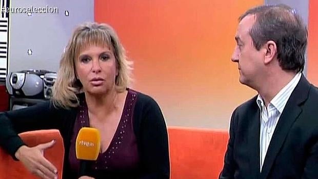 Toñi Prieto y Federico Llano, durante el encuentro con eurofans