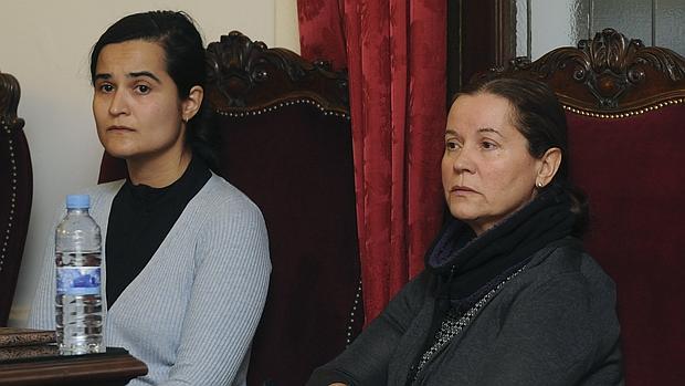 Triana y Montserrat, este jueves durante el juicio