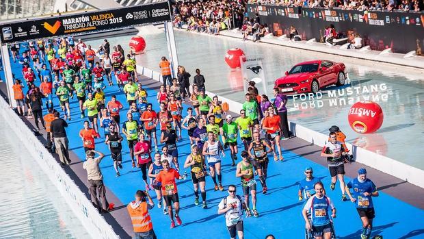 Imagen de la pasada edición del Maratón de Valencia