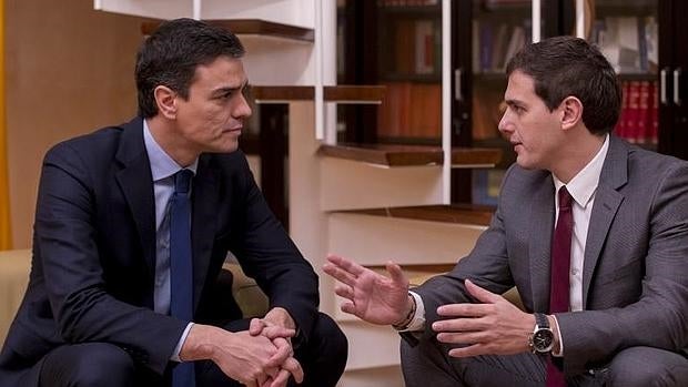 Pedro Sánchez y Albert Rivera