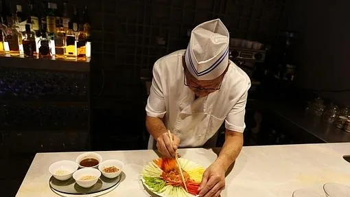El chef Miguel Sin, del restaurante Café de Saigón