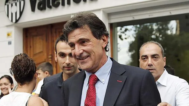 Mario Kempes durante un acto como embajador internacional del Valencia