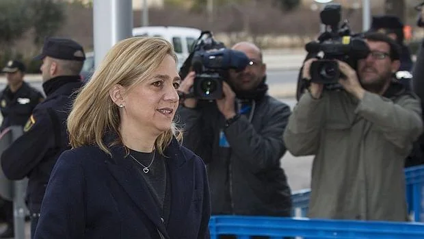 La Infanta Cristina, a su llegada al edificio del EBAP de Palma de Mallorca