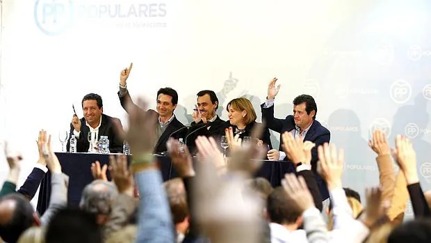 Imagen de la reunión de la junta directiva regional del PP valenciano