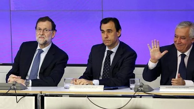 Rajoy, Martínez-Maillo y Javier Arenas