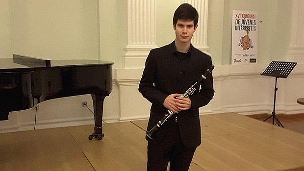 Ángel Martín Mora, alumno de clarinete del conservatorio de Toledo