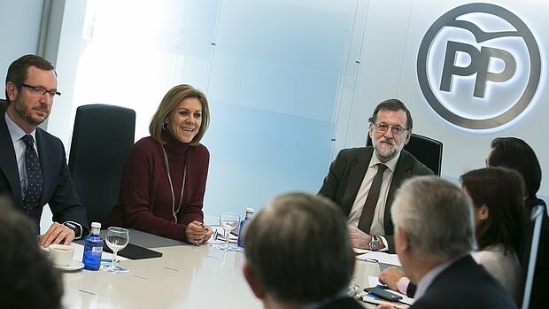 Rajoy, presidiendo el comité de dirección del PP
