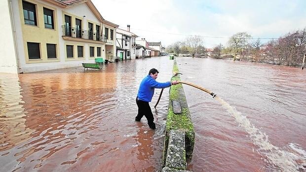 Inundaciones provocadas por el desbordamiento del río Arlanza