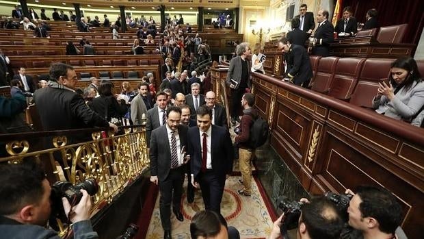 Sesión de investidura en el Congreso