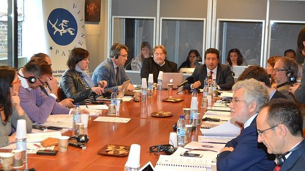 Javier Moliner, durante el Consejo Político de Paternalia