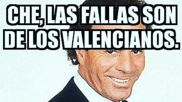 Rihanna y Julio Iglesias: los memes que protagonizan el debate viral sobre las «Fallas catalanas»