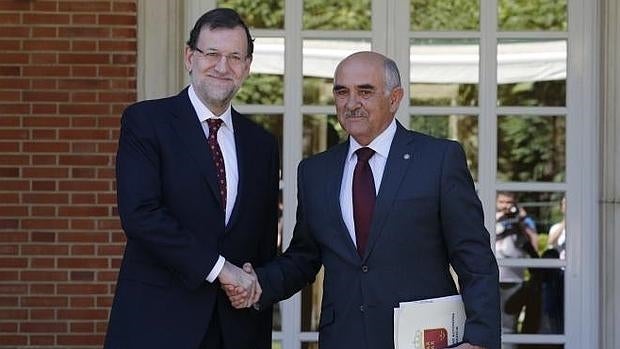 Rajoy recibe a Garre en La Moncloa en julio de 2014