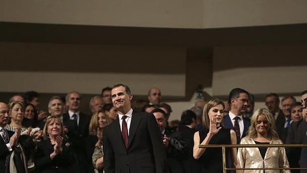 Los Reyes, durante el concierto en homenaje a las víctimas del terrorismo