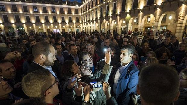 Rajoy, en noviembre pasado, en Ocaña, en la pasada campaña electoral