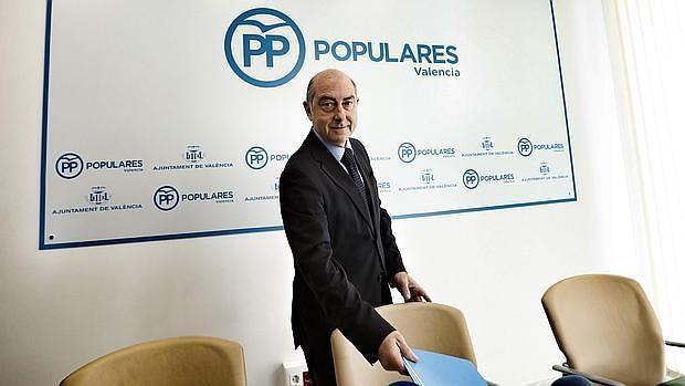 Imagen de Alfonso Novo, todavía portavoz del PP en el Ayuntamiento de Valencia