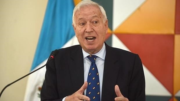 José Manuel García Margallo, durante su visita a Guatemala