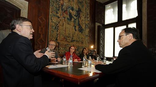 Imagen de Ximo Puig tomada este martes en el Palau de la Generalitat