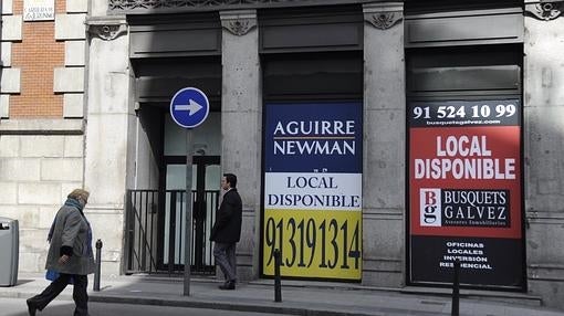 Antiguas sedes bancarias cerradas en la Carrera de San Jerónimo