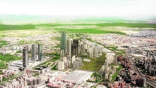 Imagen virtual del proyecto del Distrito Castellana Norte