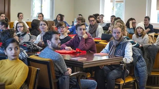 Estudiantes del programa Erasmus en la Universidad Complutense de Madrid