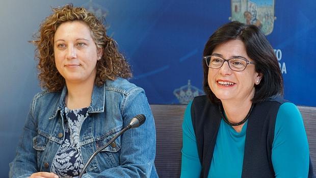 Las concejales Verónica Renales e Isabel Nogueroles