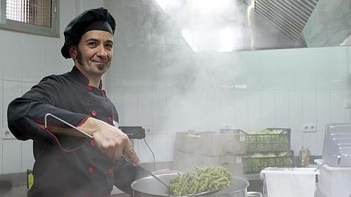 JAvier Ventura, cocinero del colegio Lourdes de Madrid