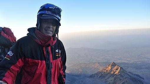 Un momento de la ascensión por la ladera del Pico de Orizaba